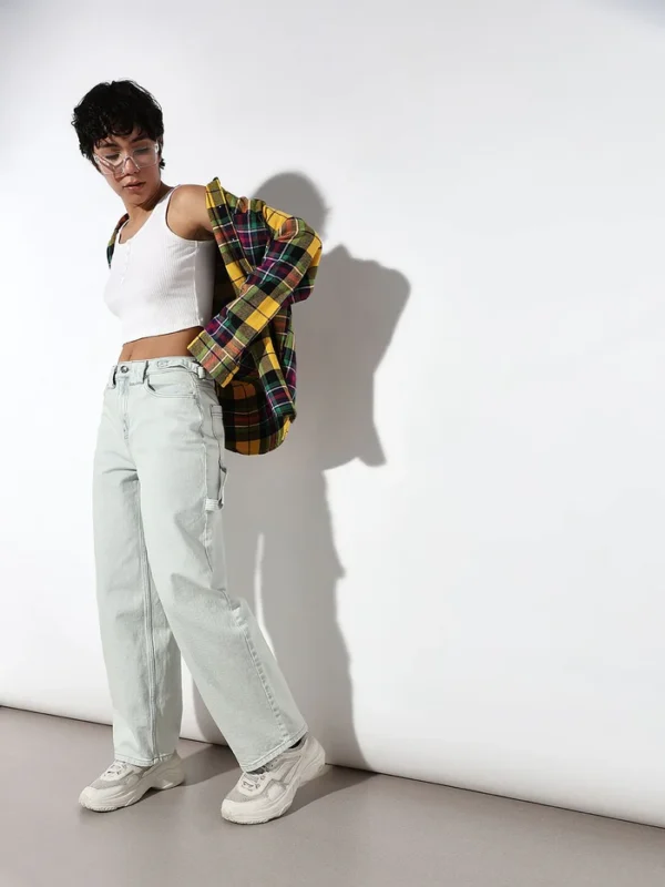 Light Blue High Rise Carpenter Jeans